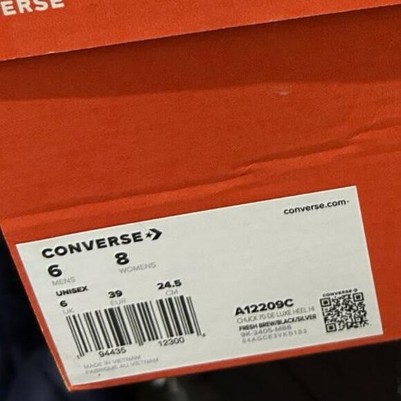 Chuck 70 De Luxe Heel Leather & Buckles Women's 8 M - Picture 3 of 4